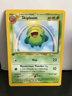 Skiploom 52/64 1st Edition Pokemon Neo Revelation Common - Image 1