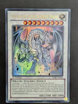 Himmelblauaugiger silberner Drache SDBE-DE040 Ultra Rare Deutsch EX Yugioh - Image 1