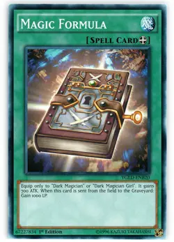 Magic Formula - YGLD-ENB20 - Common - 1st Edition - Lightly Played - Yugi's Lege - Image 1