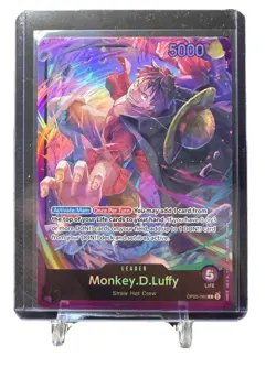 Monkey.D.Luffy OP05-060 - One Piece TCG English Card Game Near Mint Holo Leader - Image 1