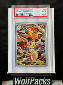 Pokemon TCG Destined Rivals - Ethan's Typhlosion 190/182 Illustration Rare PSA 9 - Image 1