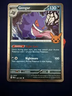 Gengar (Cosmos Holo) 057/091 Trick or Trade 2024 Holo Rare Pokemon TCG Card NM - Image 1