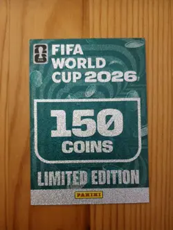 Panini FIFA World Cup Adrenalyn XL 2026 150 Coins Limited Edition Green Card - Image 1