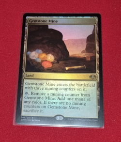 Magic the Gathering Gemstone Mine Foil Dominaria Remastered Used - Image 1