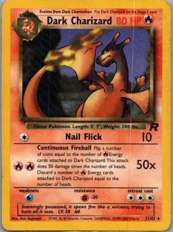 LP - Dark Charizard (21) #21/82 | Rare | Team Rocket - Image 1