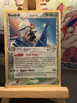 Pokemon Beedrill EX TCG Delta Species 1/113 Reverse Holo Holo Rare NM - Image 1