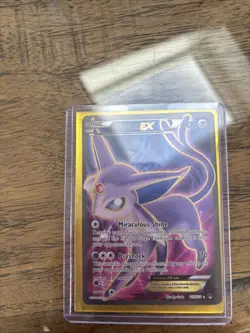 Pokemon TCG Espeon EX Ultra Rare Card 117/122 Breakpoint Full Art Lightly Played - Image 1