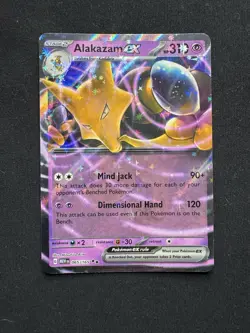 Pokemon Alakazam EX TCG Card Scarlet & Violet 151 Holo 065/165 Ultra Rare NM - Image 1