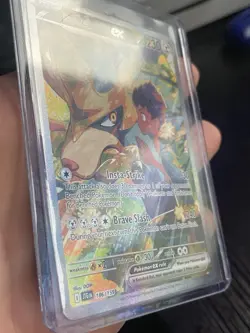 Pokemon TCG Journey Together Hop's Zacian EX Illustration Rare Card 186/159 - Image 2