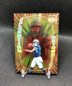 2022 Illusions Malik Willis /25 “OPERATION DETONATION” GOLD FOIL EMBOSSED SSP RC - Image 1