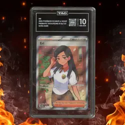Pokemon Prismatic Evolutions ERI 136/131 Ultra Rare TAG 10 - Image 1