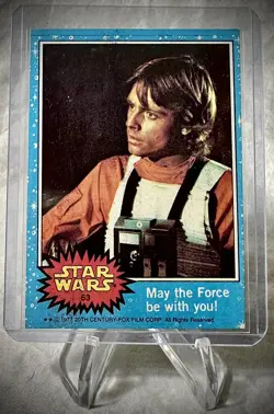 1977 STAR WARS - May the Force be with you! - Series 1 Blue Card #63 - Image 1