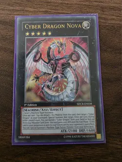 Cyber Dragon Nova - SDCR-EN038 - Ultra Rare 1st Edition - Image 1