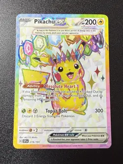 Pokemon Pikachu TCG Full Art 219/191 Surging Sparks - Image 1