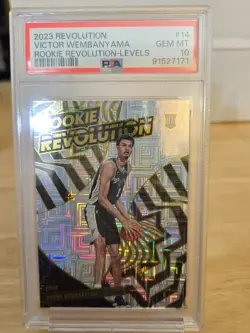 2023-24 Revolution Victor Wembanyama Rookie Revolution Levels PSA 10 Gem Mint - Image 1