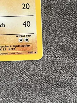 Hitmonchan Holo Pokemon Card WOTC 7/102 Base Set Rare Vintage 1999 LP - Image 5