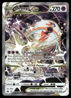 Pokemon Cards Deoxys VSTAR GG46/GG70 Crown Zenith Galarian Gallery Holo NM - Image 1