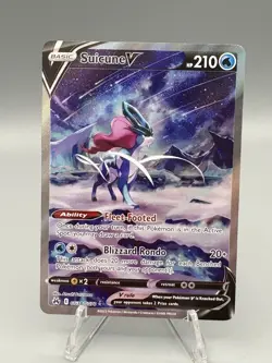 Suicune V GG38/GG70 Ultra Rare Crown Zenith Galarian Gallery Pokemon Card - Image 1