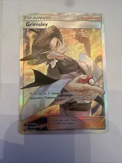 Grimsley - 234/236 - Pokemon Unified Minds Sun & Moon Full Art Rare Card NM - Image 1