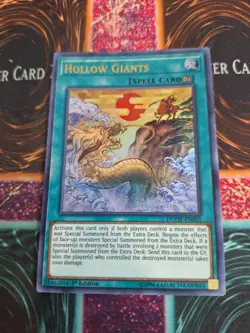 Yugioh Hollow Giants DUOV-EN055 Ultra Rare 1st Edition Near Mint - Image 1