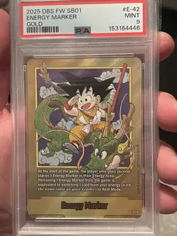 Dragon Ball Super Card Game Fusion World Energy Marker Gold Son Goku #E-42 - Image 3