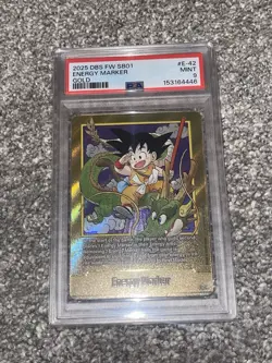 Dragon Ball Super Card Game Fusion World Energy Marker Gold Son Goku #E-42 - Image 4