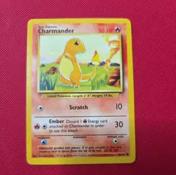 Charmander - Base Set - 46/102 - Common - Vintage Pokemon Card - Image 1