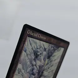 Magic: The Gathering Glacial Chasm Land Card Regular 1995 Liz Danforth - Image 3