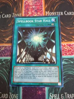 Yugioh Spellbook Star Hall AP03-EN011 Super Rare Unlimited Near Mint - Image 1