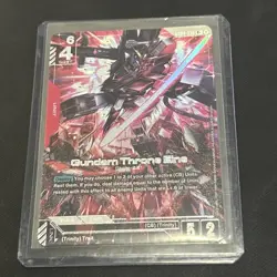GUNDAM CARD GAME GD04-036 R+ GUNDAM THRONE EINS - HOLO FOIL - PHANTOM ARIA - Image 1