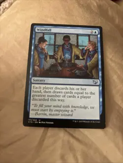 Windfall 70 Commander Regular MTG TCG CARD NM - Image 1