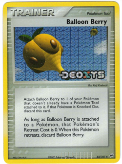 Balloon Berry 84/107 EX Deoxys Reverse Holo Uncommon Stamped Pokemon Card - Image 1