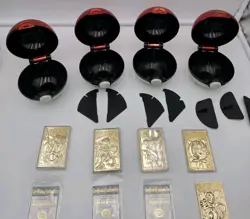 1999 Burger King Pokemon 23K Gold Plated Cards w Pokeballs & COA - Image 3