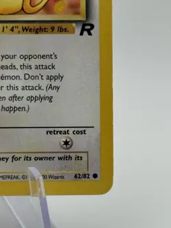 Pokemon Card Meowth 1st Edition Non-Holo WOTC 62/82 Lp - Image 4