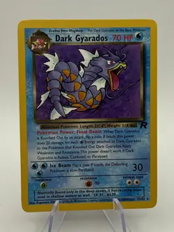 Dark Gyarados - 25/82 - Pokemon Team Rocket Unlimited Rare Card WOTC LP - Image 1