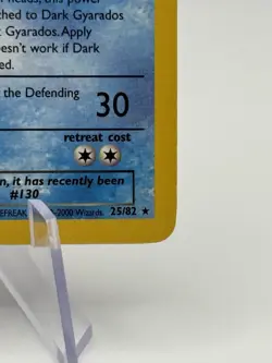 Dark Gyarados - 25/82 - Pokemon Team Rocket Unlimited Rare Card WOTC LP - Image 4