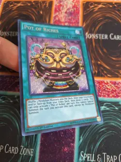 Yugioh Pot of Riches MP15-EN233 Secret Rare 1st Edition Near Mint - Image 2