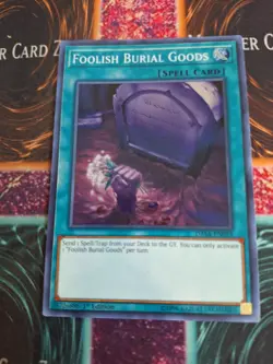 Yugioh Foolish Burial Goods DASA-EN058 Super Rare 1st Edition Near Mint - Image 1