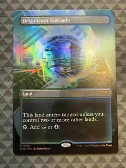 MTG Dreamroot Cascade #0302 Foil Borderless Rare Secrets of Strixhaven (SOS) - Image 2