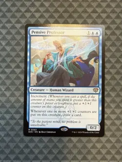 MTG Pensive Professor #0063 Rare Secrets of Strixhaven (SOS) - Image 1