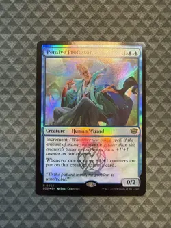 MTG Pensive Professor #0063 Foil Rare Secrets of Strixhaven (SOS) - Image 1