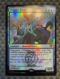 MTG Pensive Professor #0063 Foil Rare Secrets of Strixhaven (SOS) - Image 2