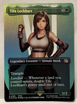 FOIL - Tifa Lockhart Borderless - Final Fantasy MTG 391 - Image 1