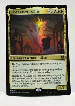 Sliver Gravemother FOIL MTG Commander Masters 0707 & Foil Thick Etched 0728 - Image 1