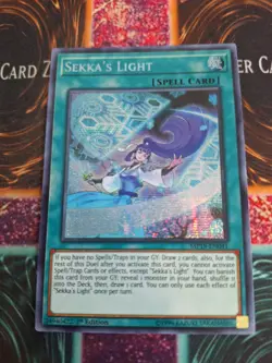 Yugioh Sekka's Light MP19-EN041 Prismatic Secret Rare 1st Edition Near Mint - Image 1
