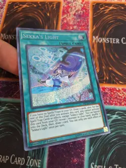 Yugioh Sekka's Light MP19-EN041 Prismatic Secret Rare 1st Edition Near Mint - Image 2