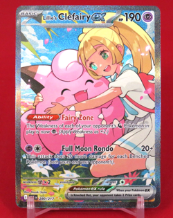 Lillie's Clefairy EX SIR Secret 280/217 Pokemon Ascended Heroes TCG - Image 1