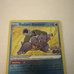 Radiant Blastoise 018/078 Pokemon GO Holo - Image 2