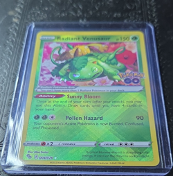 Pokemon Radiant Venusaur 004/078 Pokemon GO Holo Radiant Rare 150 HP English - Image 1