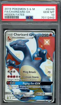 Charizard SV49 Pokemon Hidden Fates Shiny Vault Graded PSA 10 Gem Mint - Image 1